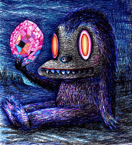 Dain Fagerholm — Creature With Amethyst Gem (animated)